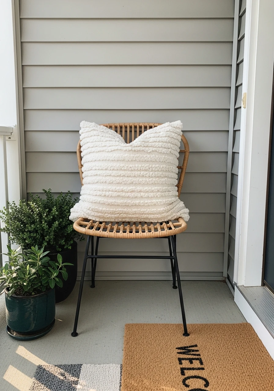 One Statement Chair - 50 Small Front Porch Decorating Ideas That Look Expensive (But Are Totally Budget-Friendly)