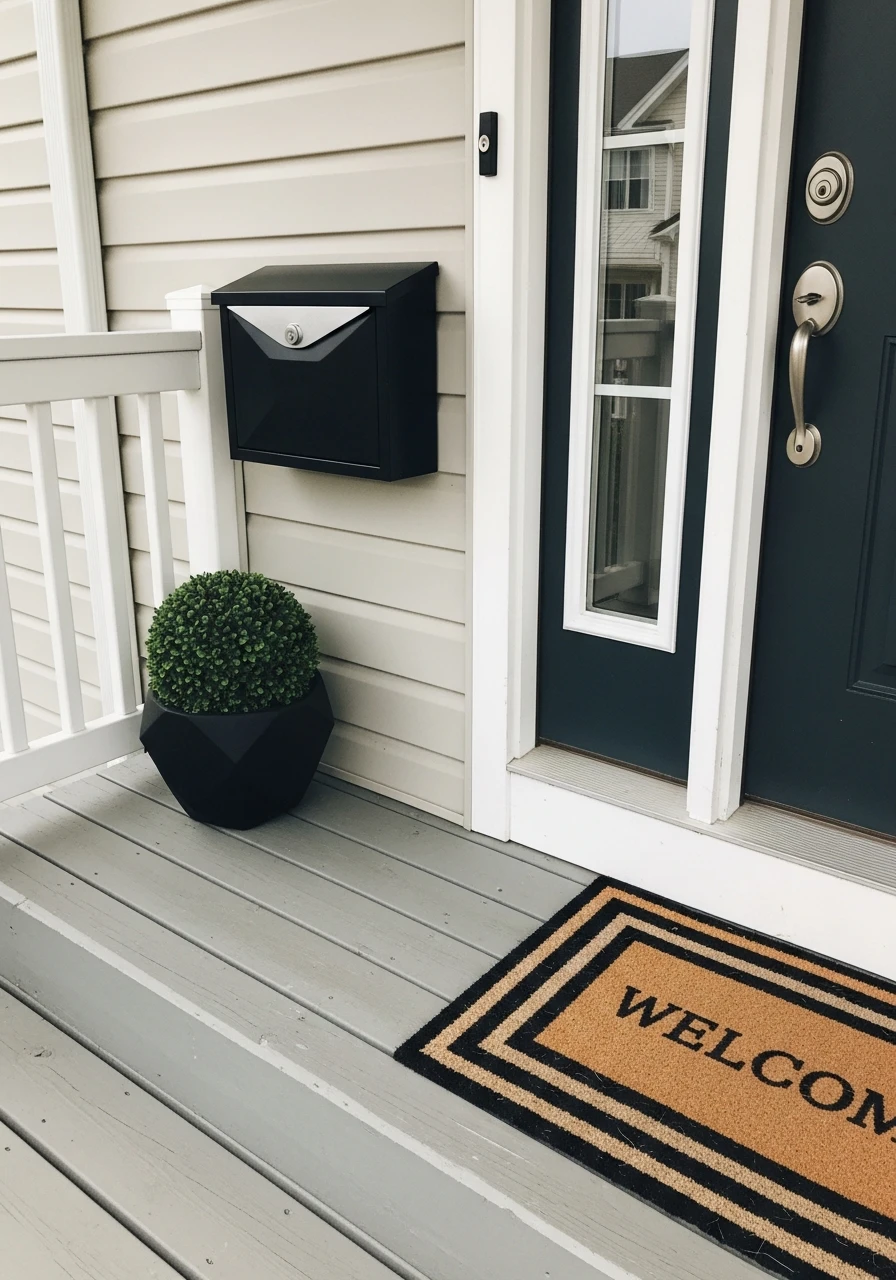 Swap Out the Mailbox - 50 Small Front Porch Decorating Ideas That Look Expensive (But Are Totally Budget-Friendly)