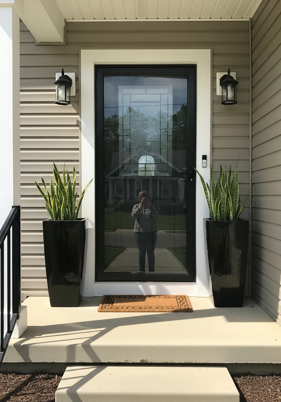 Tall Skinny Planters - 50 Small Front Porch Decorating Ideas That Look Expensive (But Are Totally Budget-Friendly)