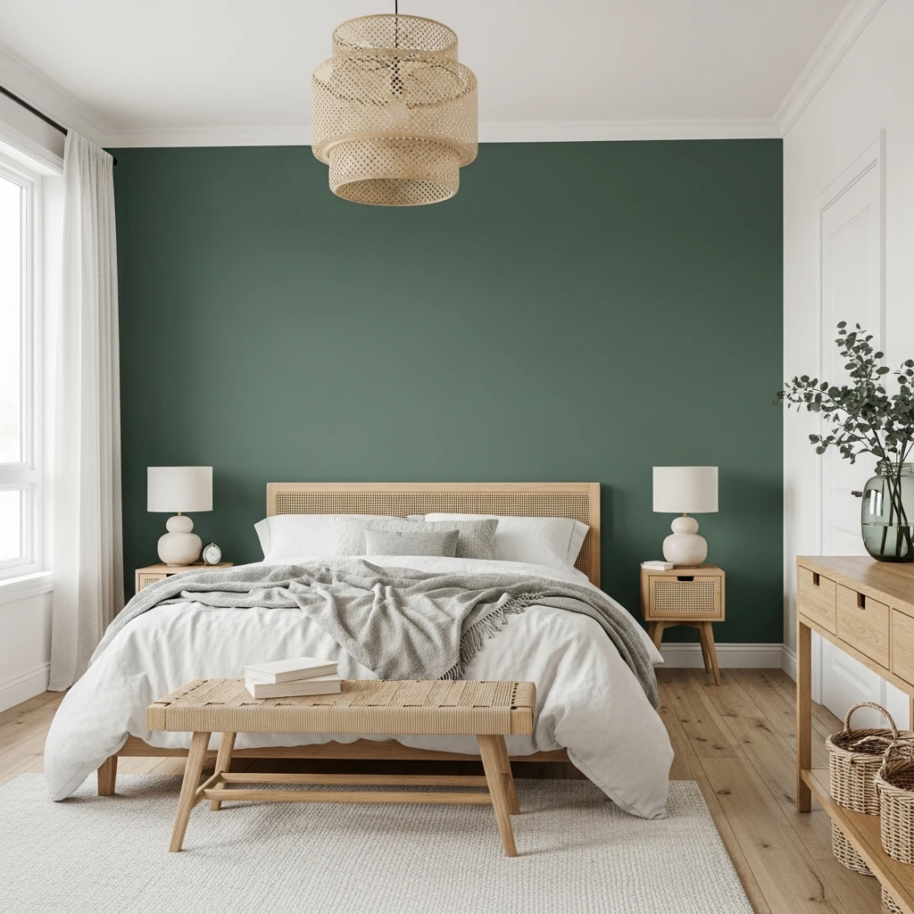 Nature-Inspired Green Walls - 50 Easy Spring Bedroom Ideas To Refresh Your Space Now
