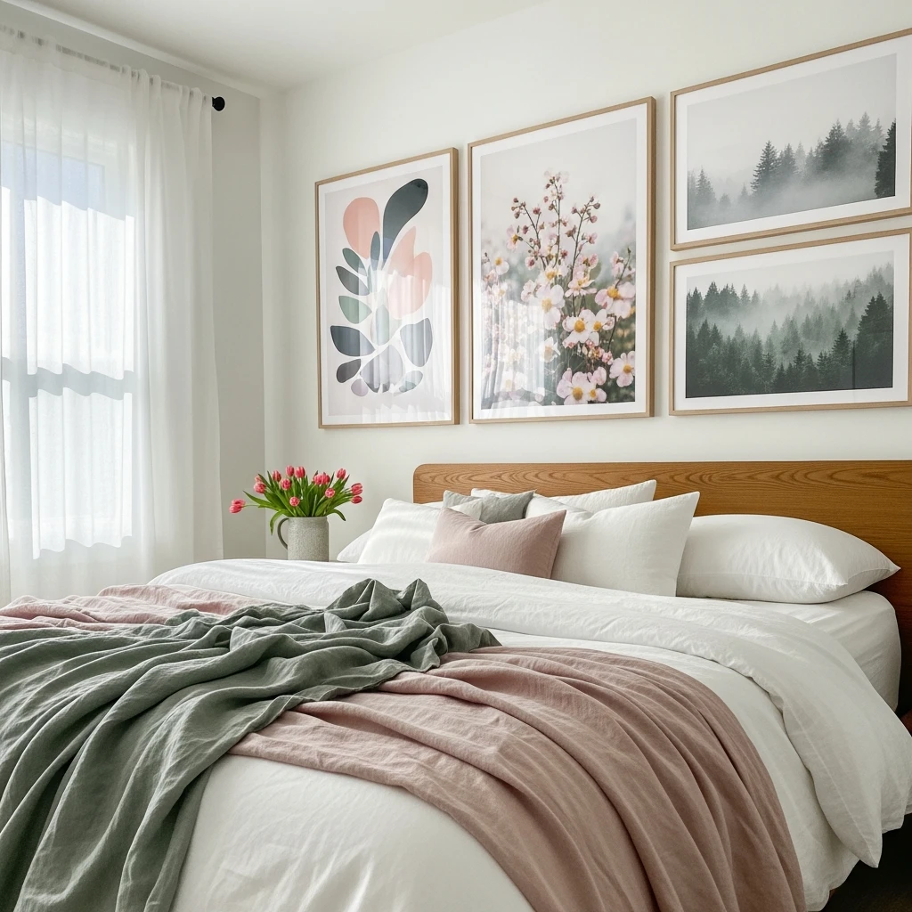 Nature-Inspired Photography - 50 Easy Spring Bedroom Ideas To Refresh Your Space Now