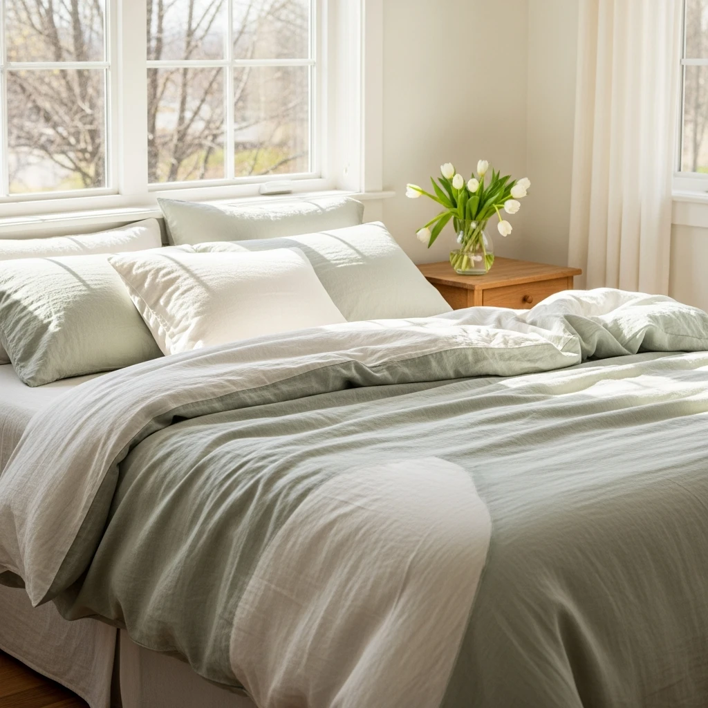 Lightweight Linen Sheets - 50 Easy Spring Bedroom Ideas To Refresh Your Space Now