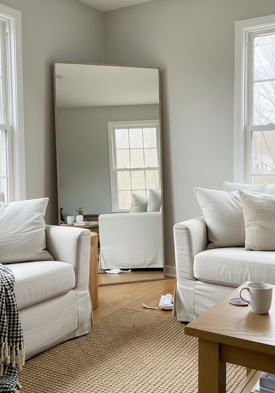 Mirror Placement for Light - 50 Spring Living Room Decor Ideas