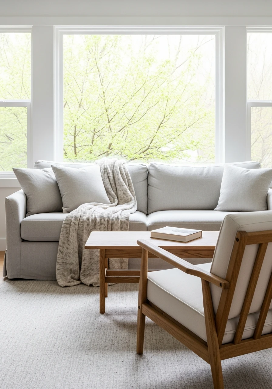 Seating Toward Windows - 50 Spring Living Room Decor Ideas