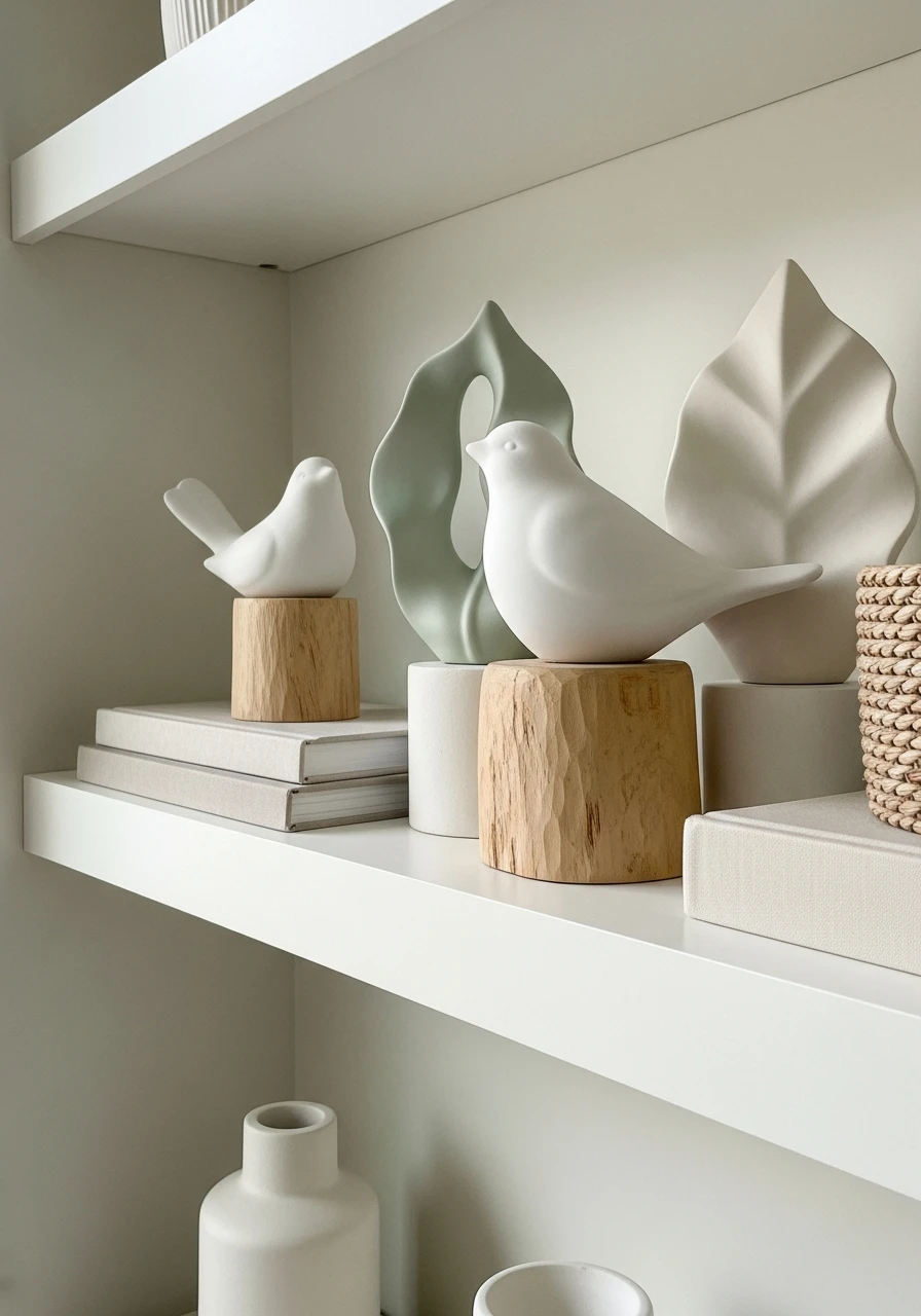 Small Spring Sculptures - 50 Spring Living Room Decor Ideas