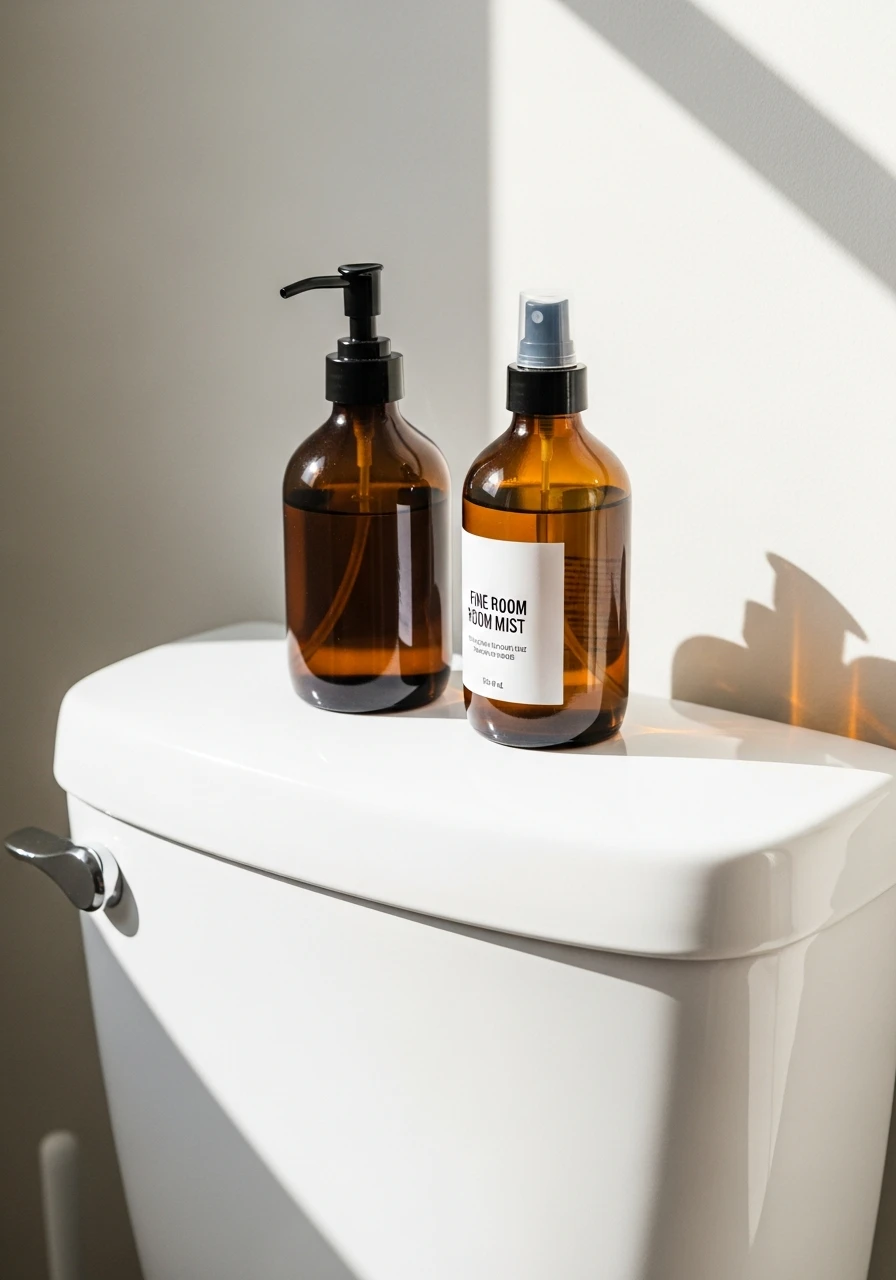 Matching Soap And Spray - 50 Stylish Toilet Tank Decor Ideas for a High-End Bathroom Look