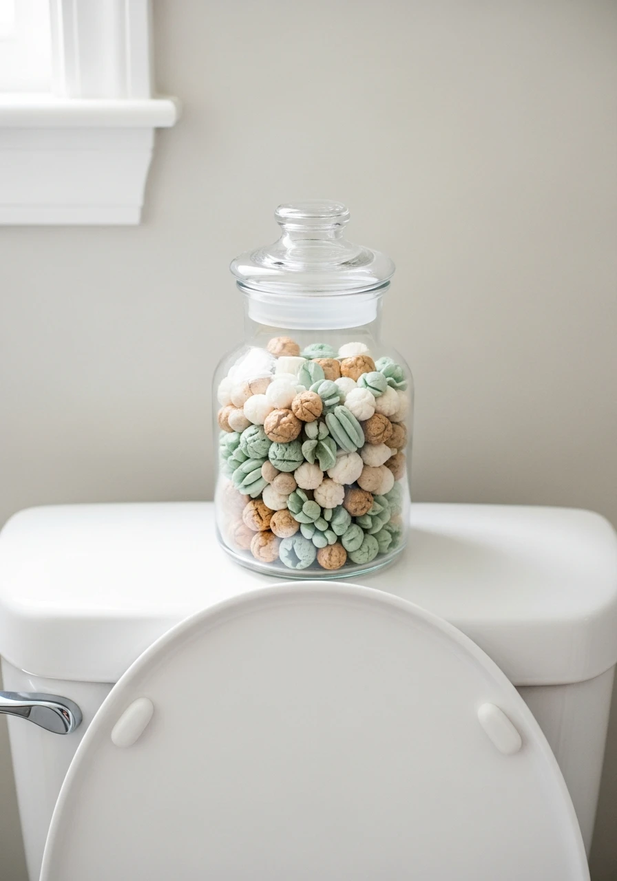 Fragrant Scent Beads - 50 Stylish Toilet Tank Decor Ideas for a High-End Bathroom Look