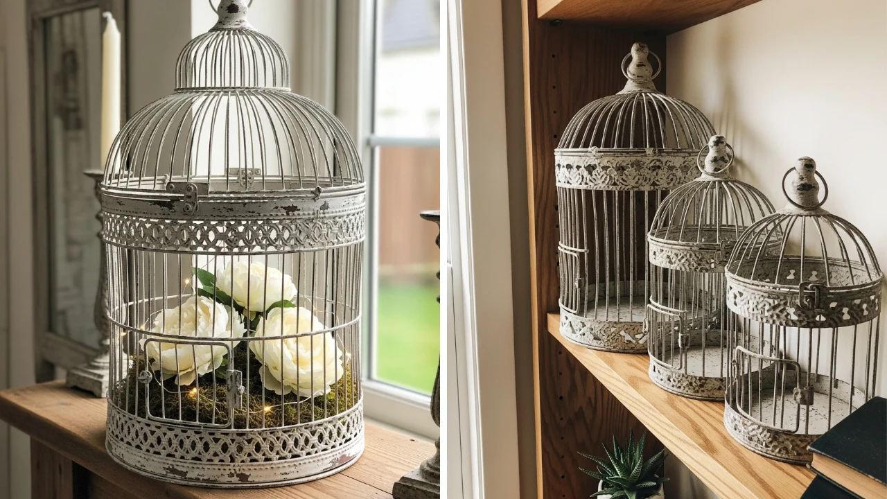 50 Vintage Bird Cage Decor Ideas - Addicted To Organization