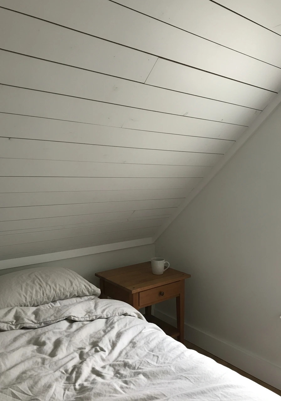 Shiplap on Slopes - Attic Bedroom Ideas