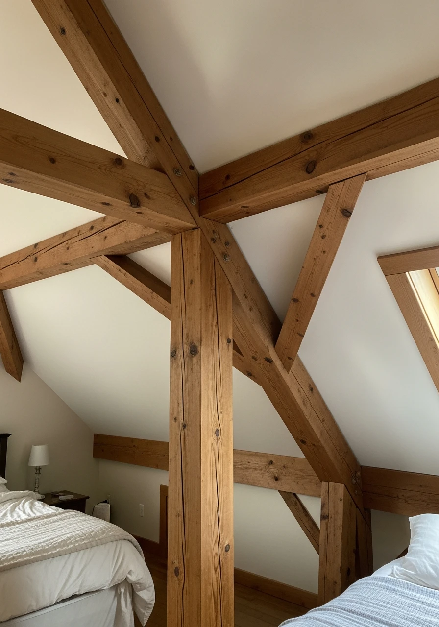 Exposed Beam Detail - Attic Bedroom Ideas