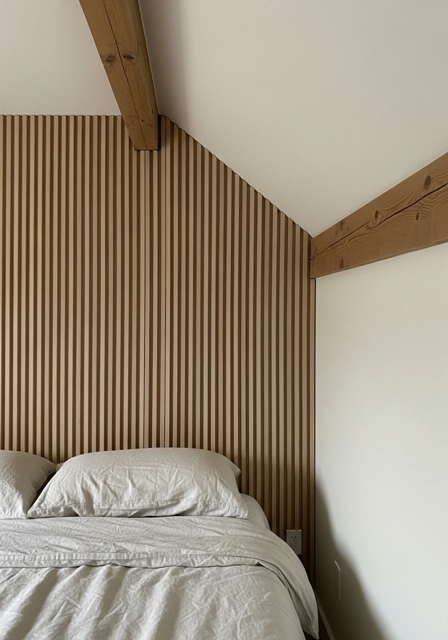 Vertical Wall Paneling - Attic Bedroom Ideas