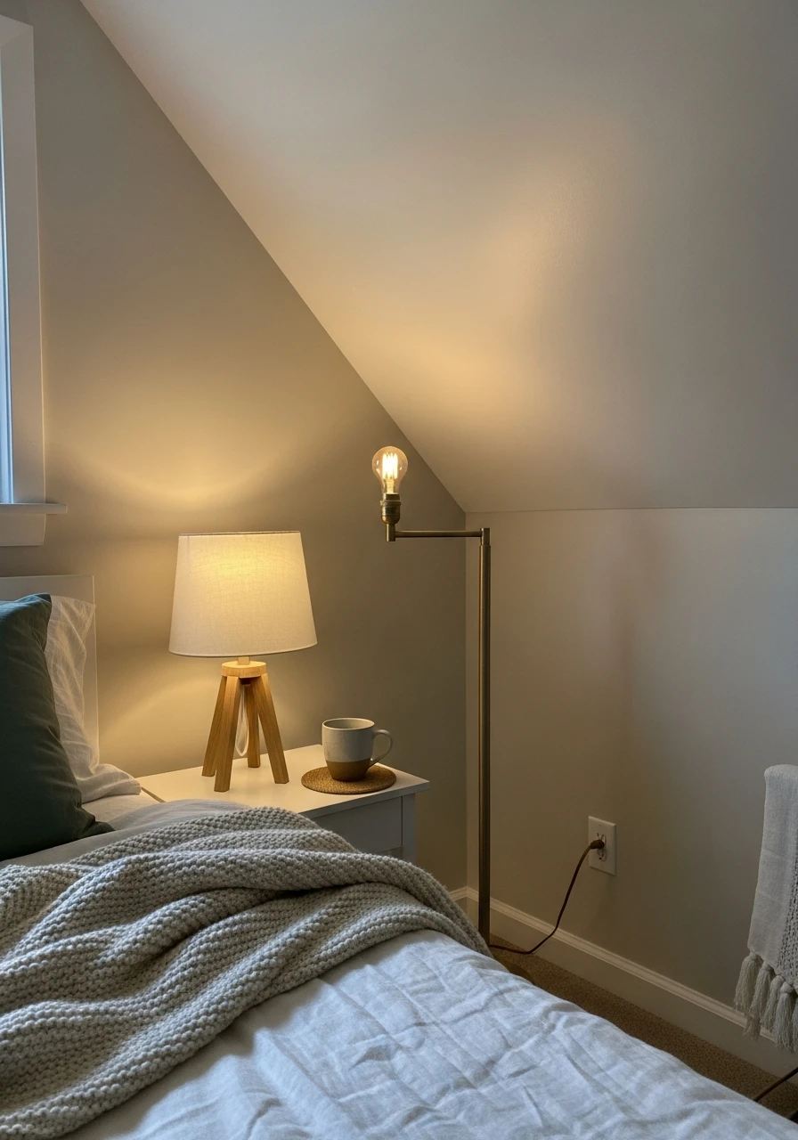 Dimmable Lamps - Attic Bedroom Ideas