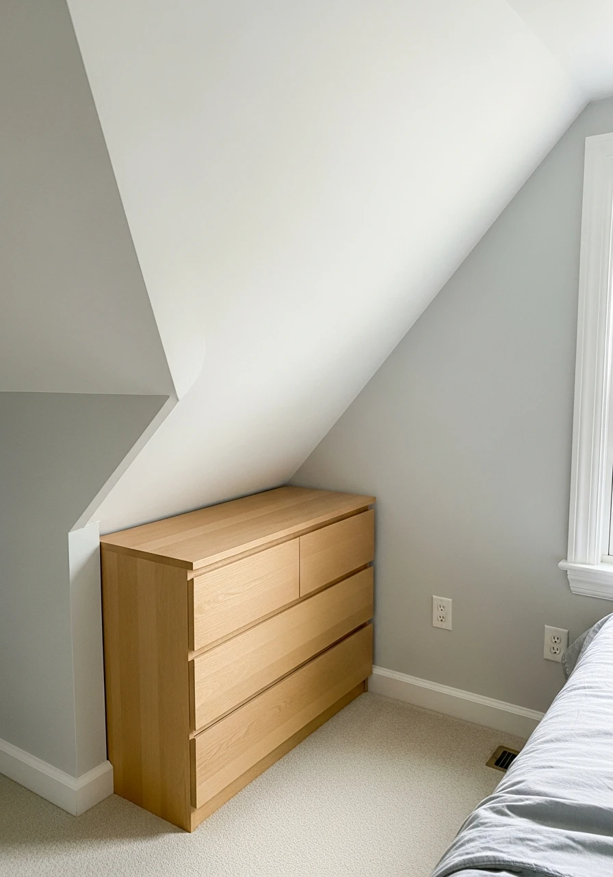 Tucked-In Dressers - Attic Bedroom Ideas