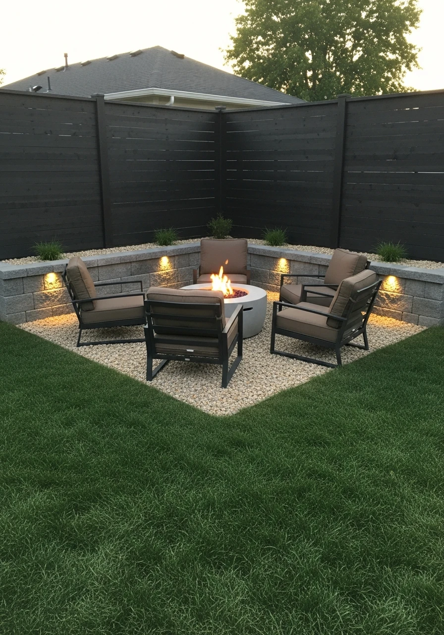 Cozy Corner Nook - 50 Backyard Fire Pit Ideas That Look High-End on a Budget