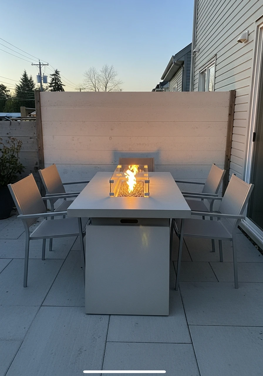 Dual-Purpose Dining Pit - 50 Backyard Fire Pit Ideas That Look High-End on a Budget