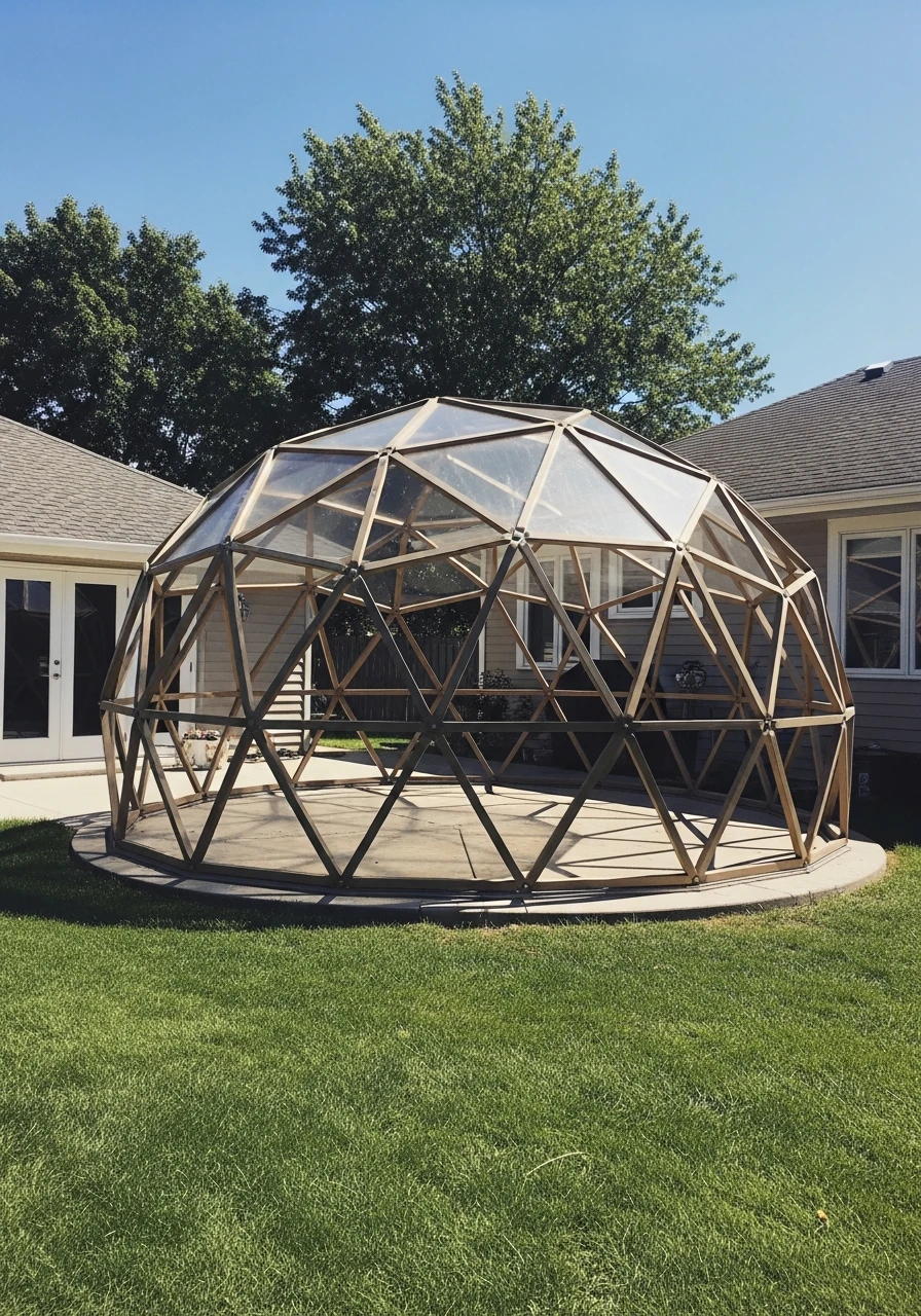 Unique Dome Shaped Shelter - 50 Genius Backyard Gazebo Ideas for a Dreamy Outdoor Space
