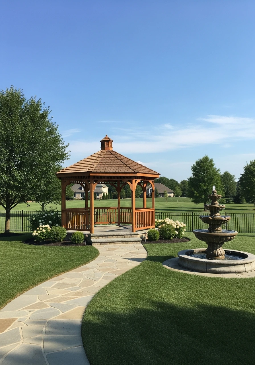Balanced Feng Shui Spot - 50 Genius Backyard Gazebo Ideas for a Dreamy Outdoor Space