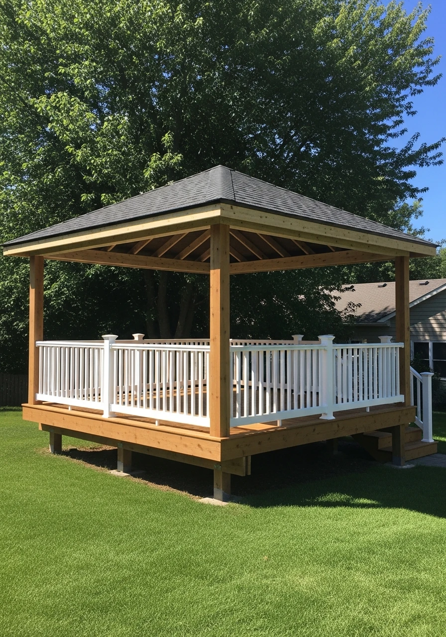 Elevated Porch Gazebo - 50 Genius Backyard Gazebo Ideas for a Dreamy Outdoor Space