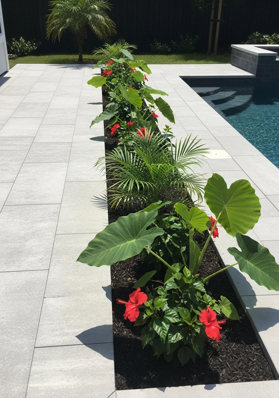 Planters Around the Pool - 50 Genius Backyard Landscaping Ideas for a High-End Look on a Budget