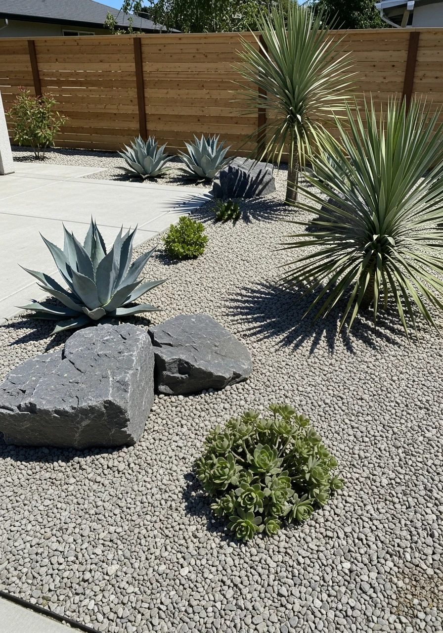 Modern Rock Garden - 50 Genius Backyard Landscaping Ideas for a High-End Look on a Budget