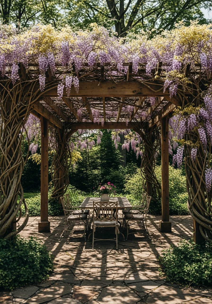 Shady Pergola and Vines - 50 Genius Backyard Landscaping Ideas for a High-End Look on a Budget