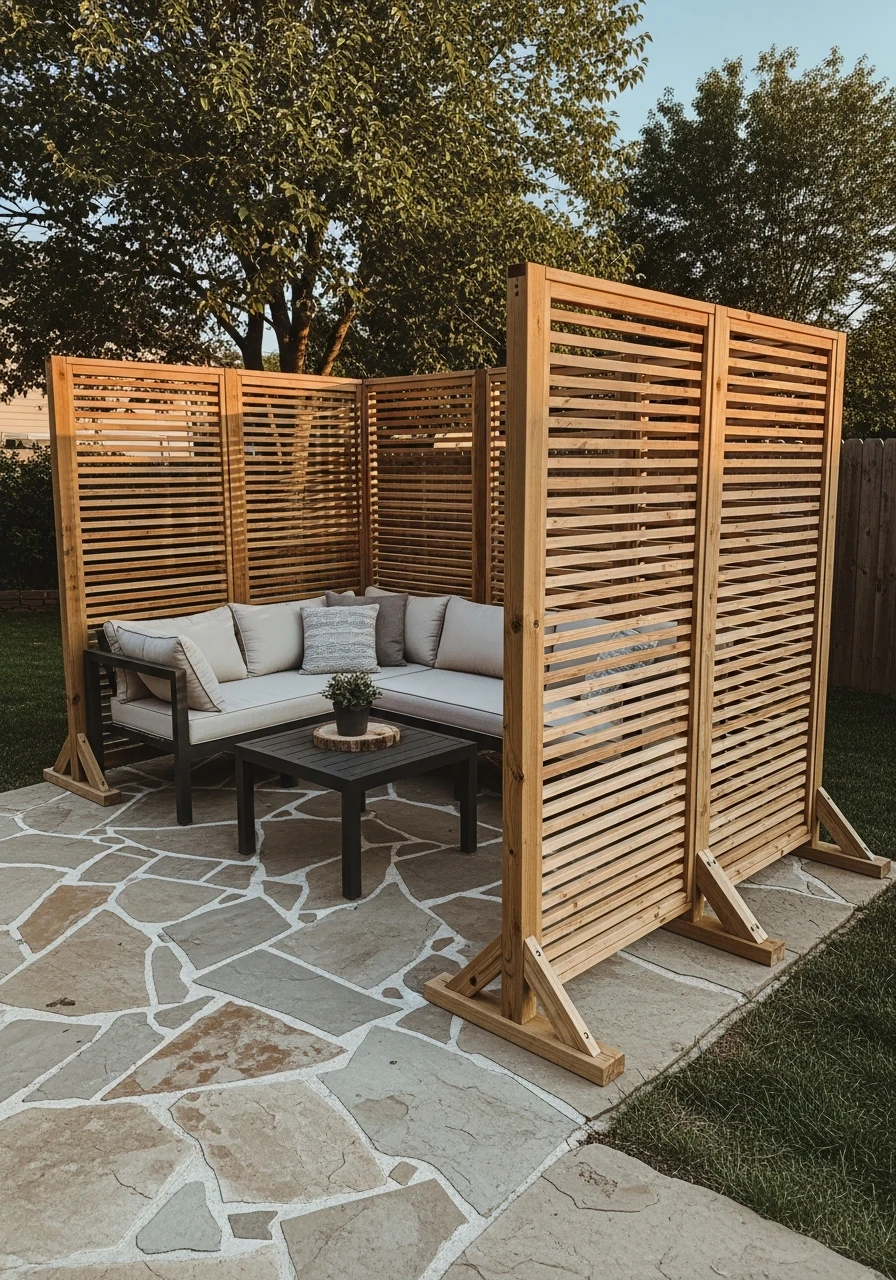 Movable Privacy Screens - 50 Genius Backyard Privacy Ideas That Don't Cost a Fortune
