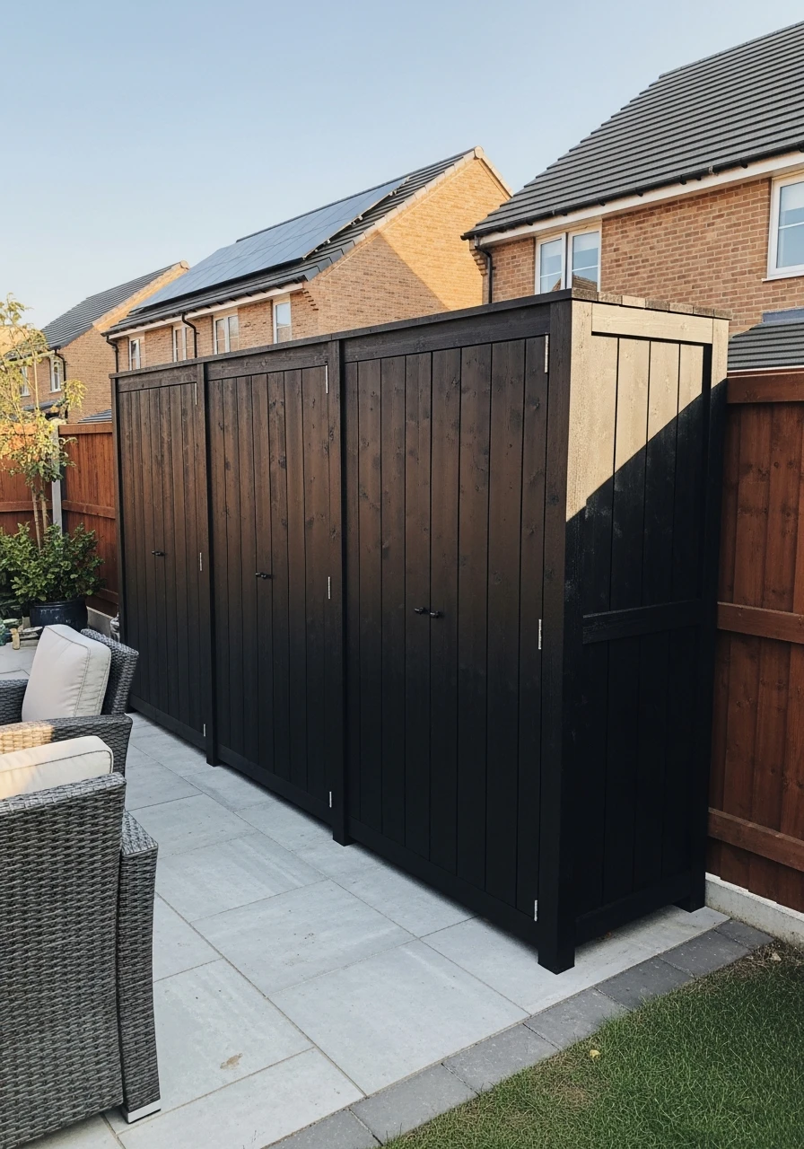 Storage Wall Divider - 50 Genius Backyard Privacy Ideas That Don't Cost a Fortune