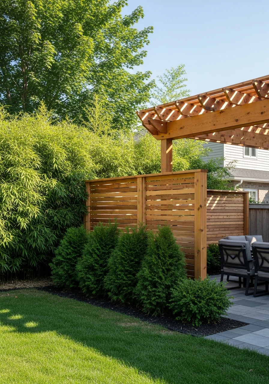 Combine Privacy Methods - 50 Genius Backyard Privacy Ideas That Don't Cost a Fortune