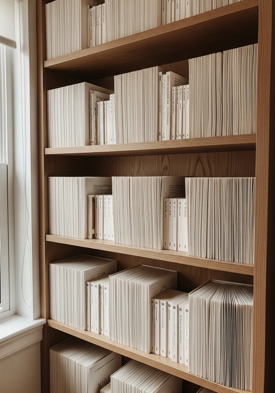 Pages Out, Spines In - 50 Genius Book Shelf Decor Ideas for a High-End Look