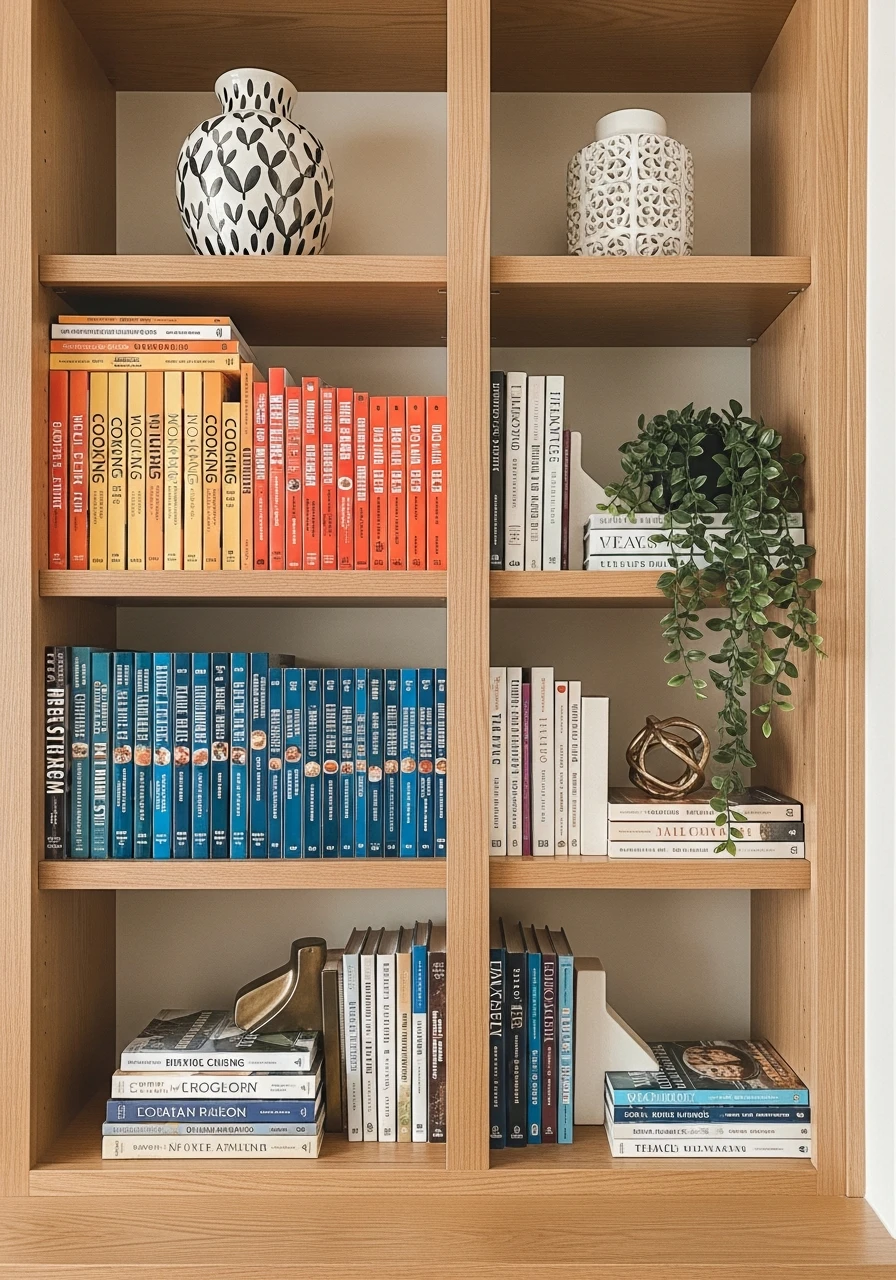 Group Books by Topic - 50 Genius Book Shelf Decor Ideas for a High-End Look