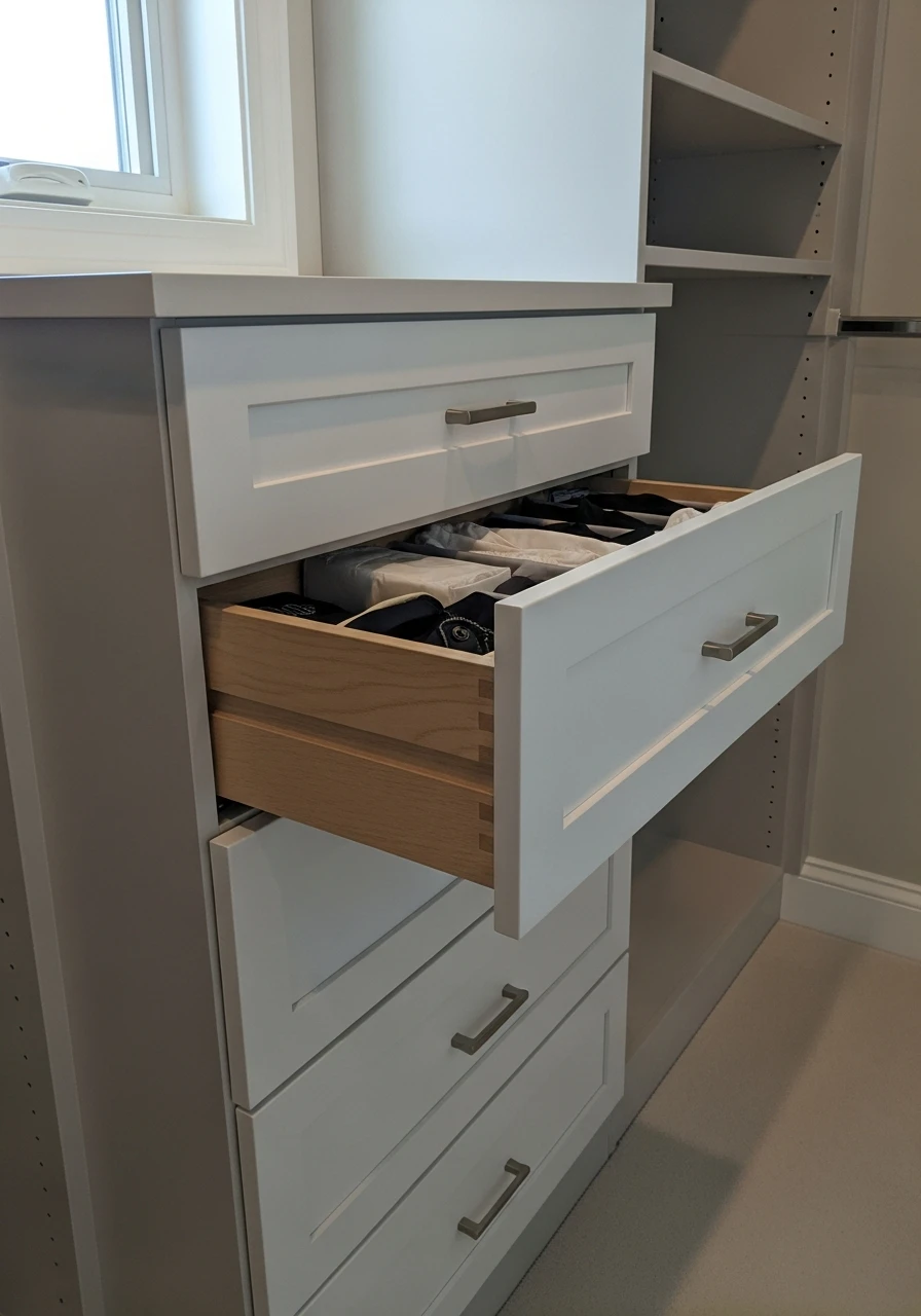 Install Built-In Drawers - 50 Closet Organization Ideas That Will Change Your Mornings