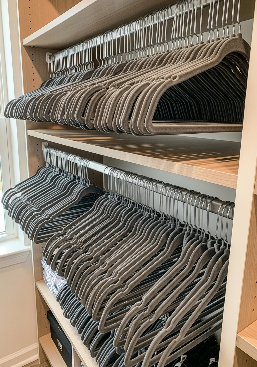 Uniform Hanger Style - 50 Closet Organization Ideas That Will Change Your Mornings