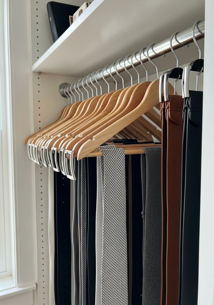 Belt And Tie Hangers - 50 Closet Organization Ideas That Will Change Your Mornings
