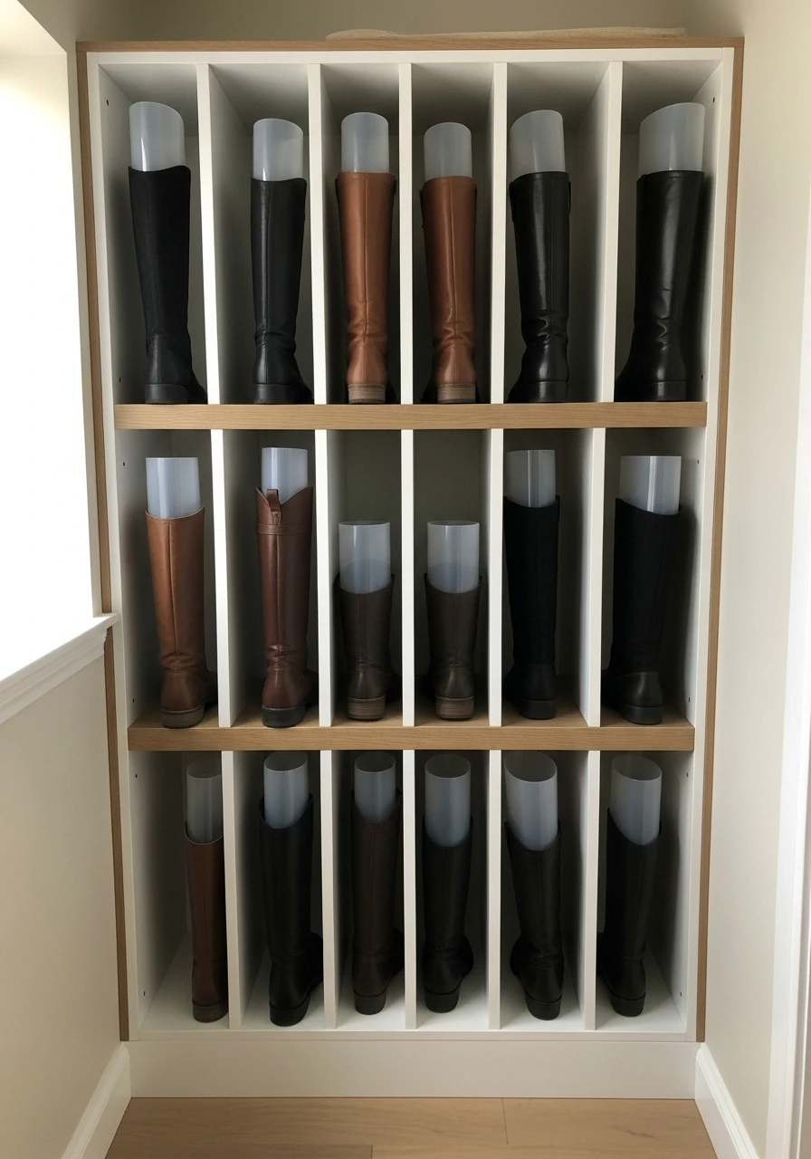 Tall Boot Cubbies - 50 Closet Organization Ideas That Will Change Your Mornings