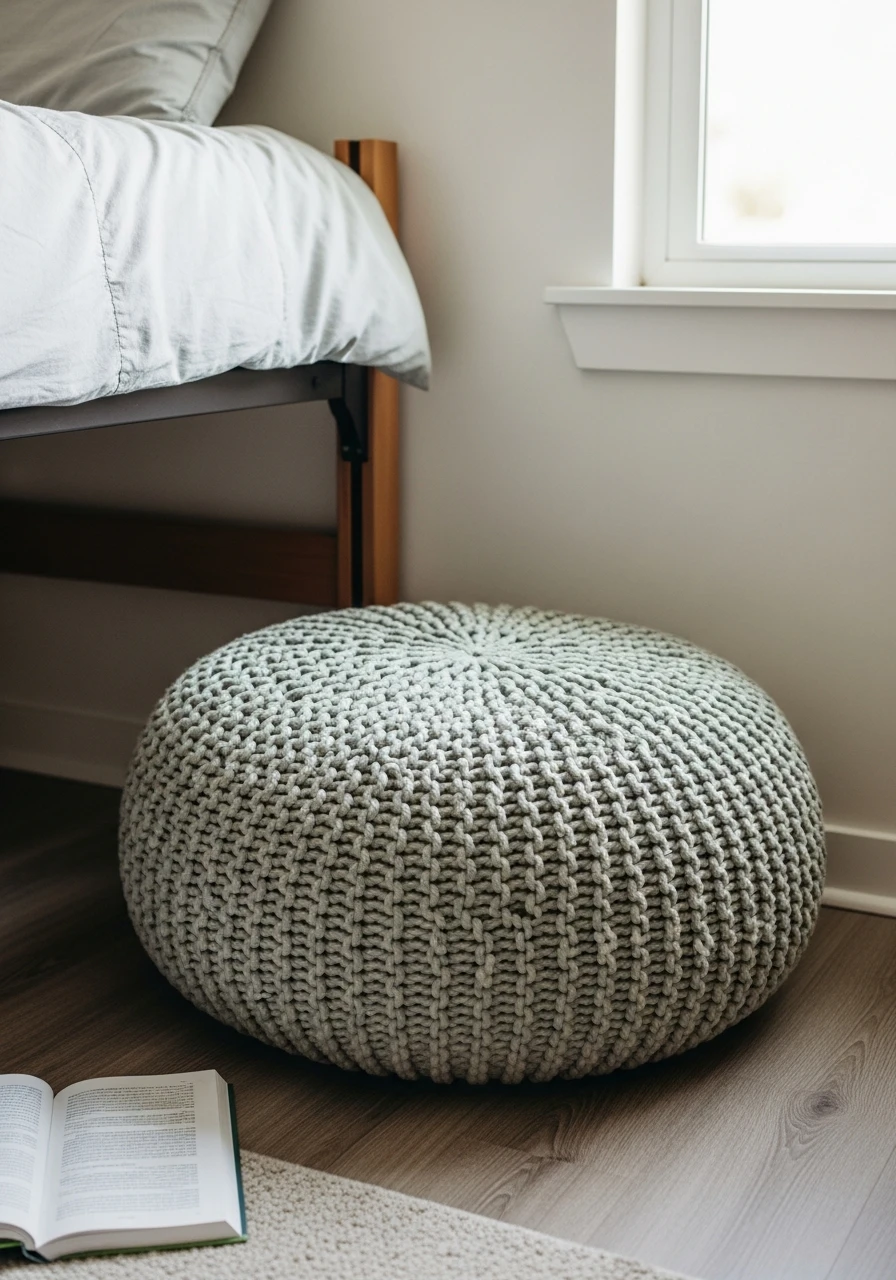 Soft Seating Addition - 50 Best College Dorm Room Ideas for Small Spaces