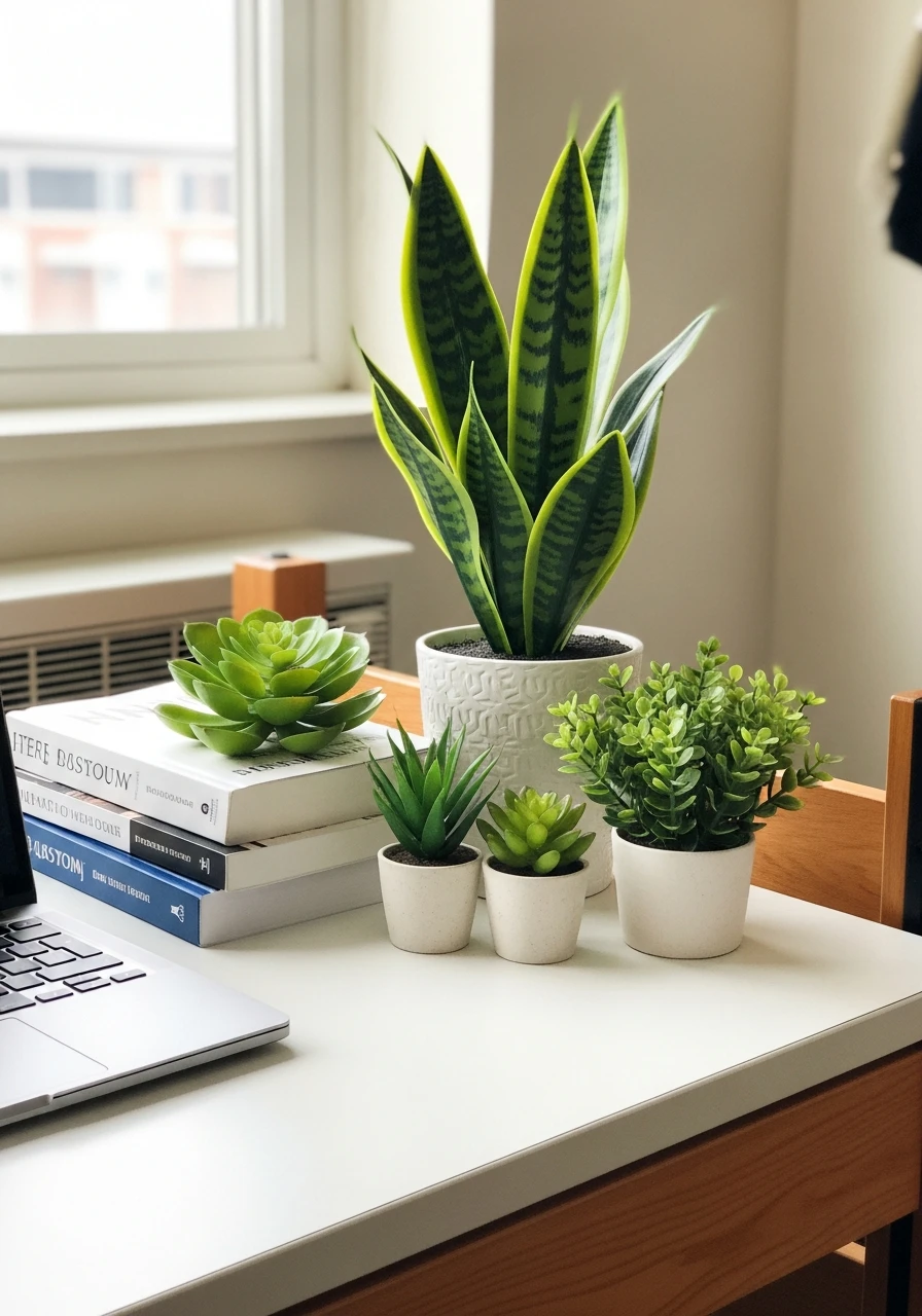 Low-Maintenance Plants - 50 Best College Dorm Room Ideas for Small Spaces