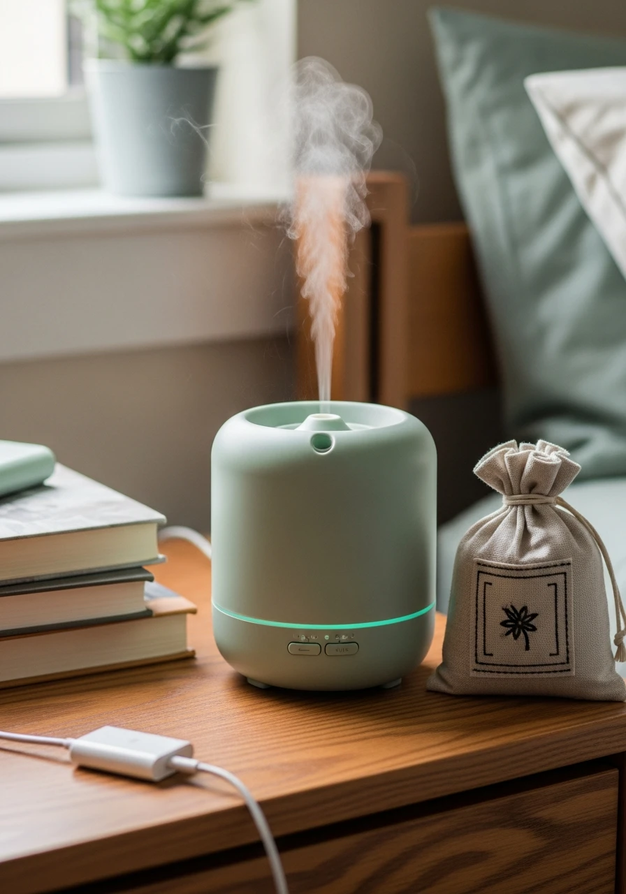Essential Oil Diffuser - 50 Best College Dorm Room Ideas for Small Spaces