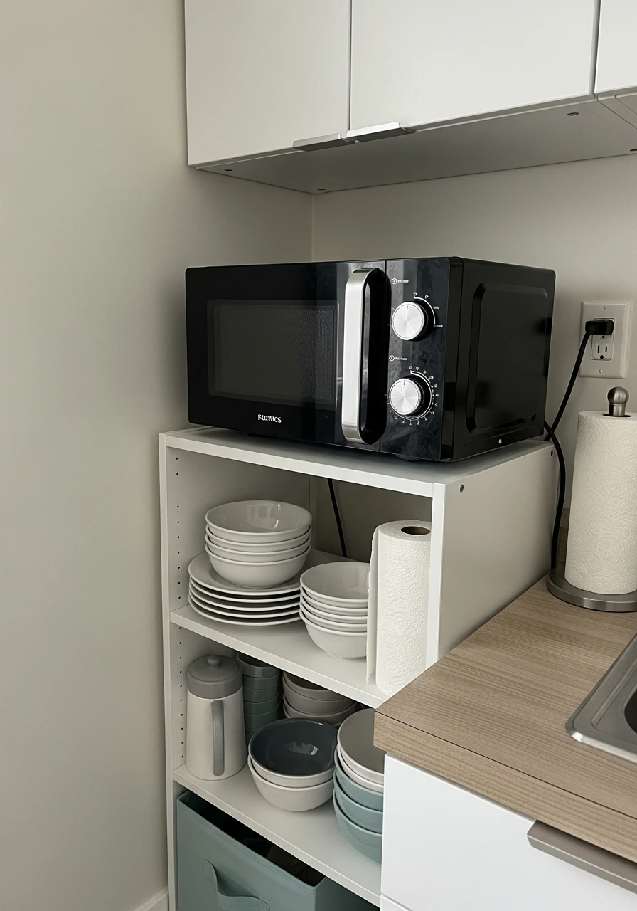 Small Food Prep Spot - 50 Best College Dorm Room Ideas for Small Spaces