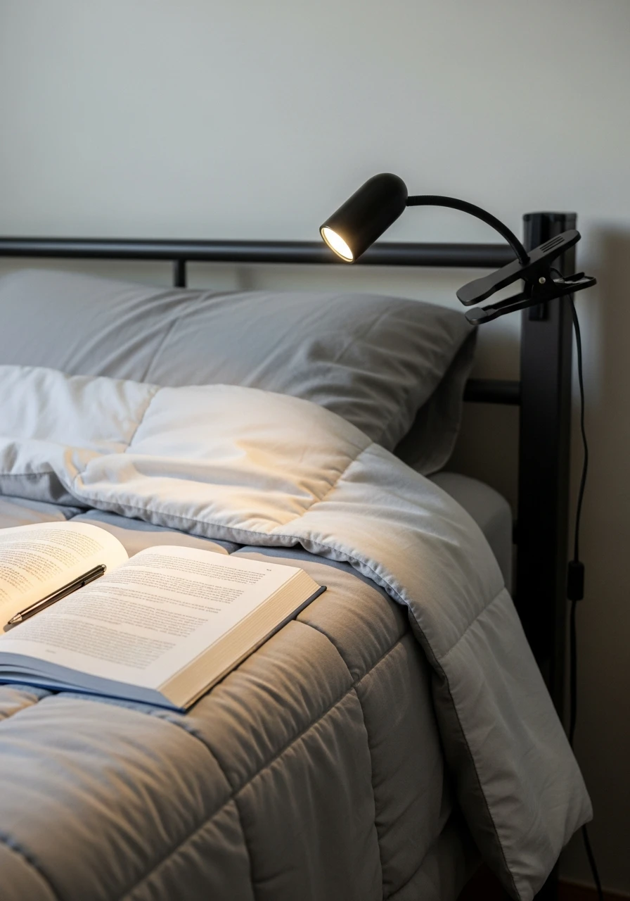 Bedside Clip Lamp - 50 Best College Dorm Room Ideas for Small Spaces