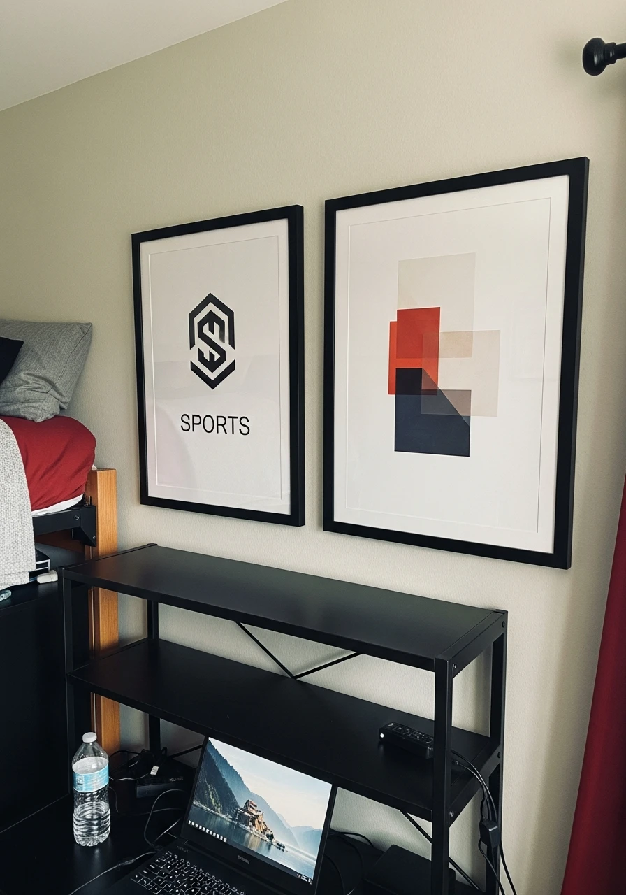 Framed Wall Prints - 50 Best College Dorm Room Ideas for Guys