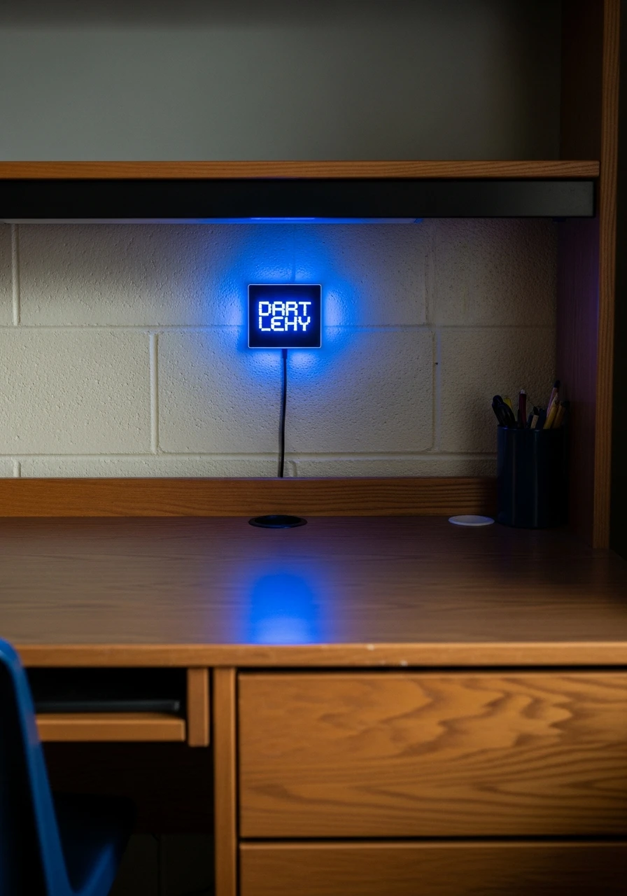 Small LED Wall Sign - 50 Best College Dorm Room Ideas for Guys