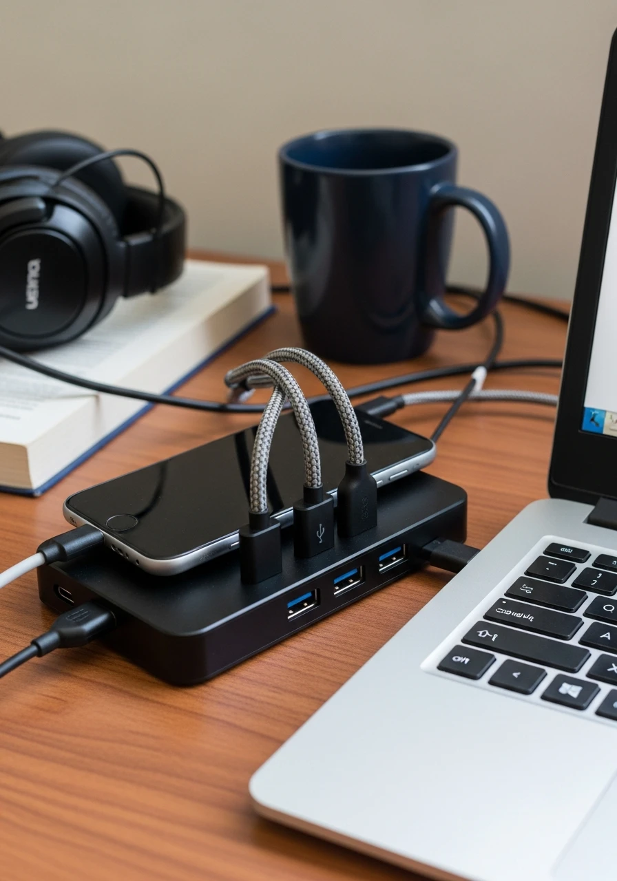 Tech Docking Station - 50 Best College Dorm Room Ideas for Guys