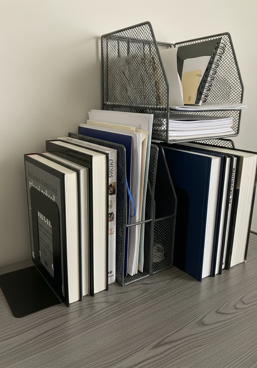 Bookends and File Holders - 50 Best College Dorm Room Ideas for Guys