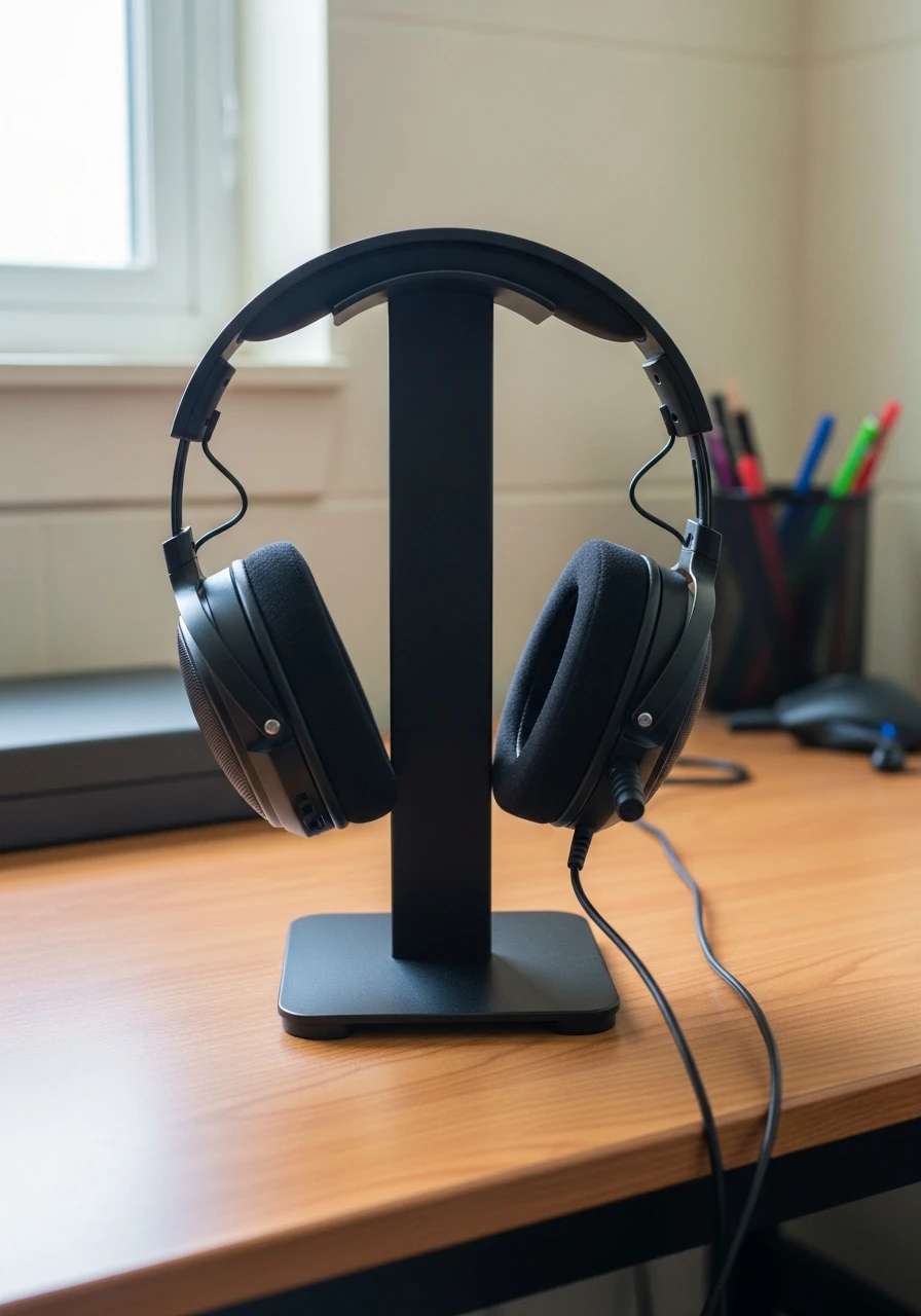 Headphone Display Stand - 50 Best College Dorm Room Ideas for Guys
