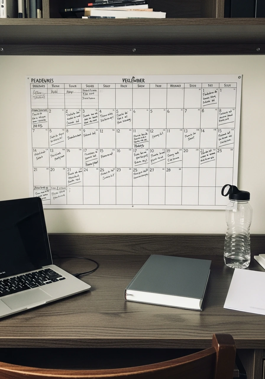 Wall Calendar Planner - 50 Best College Dorm Room Ideas for Guys