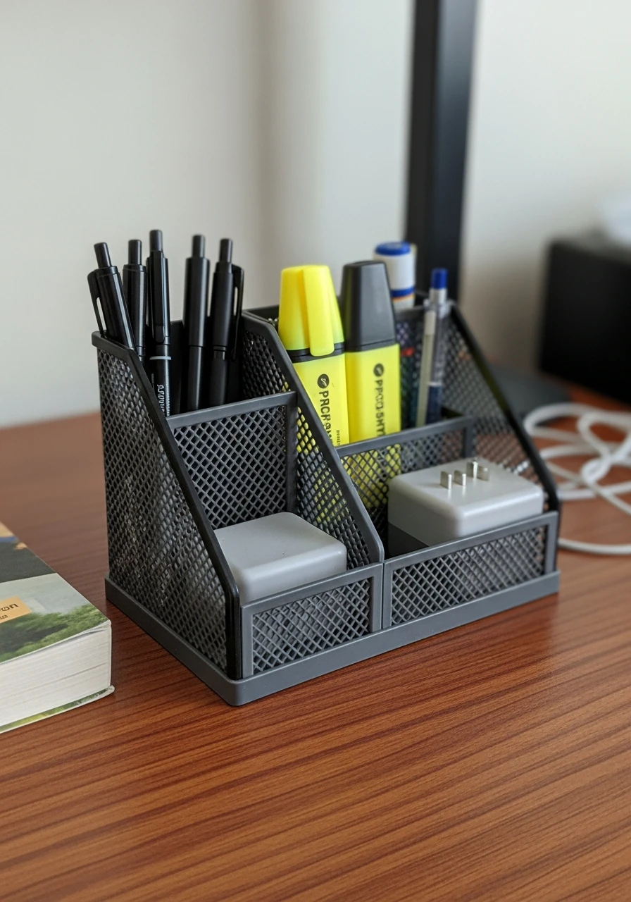 Desk Supply Organizer - 50 Best College Dorm Room Ideas for Guys