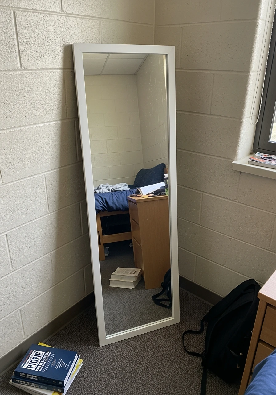 Full-Length Mirror - 50 Best College Dorm Room Ideas for Guys