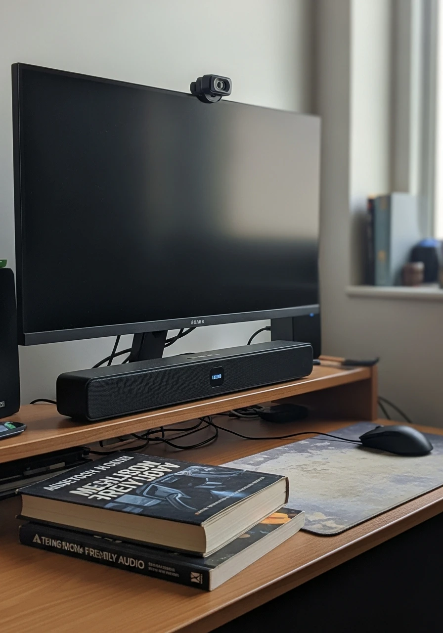 Compact Soundbar - 50 Best College Dorm Room Ideas for Guys