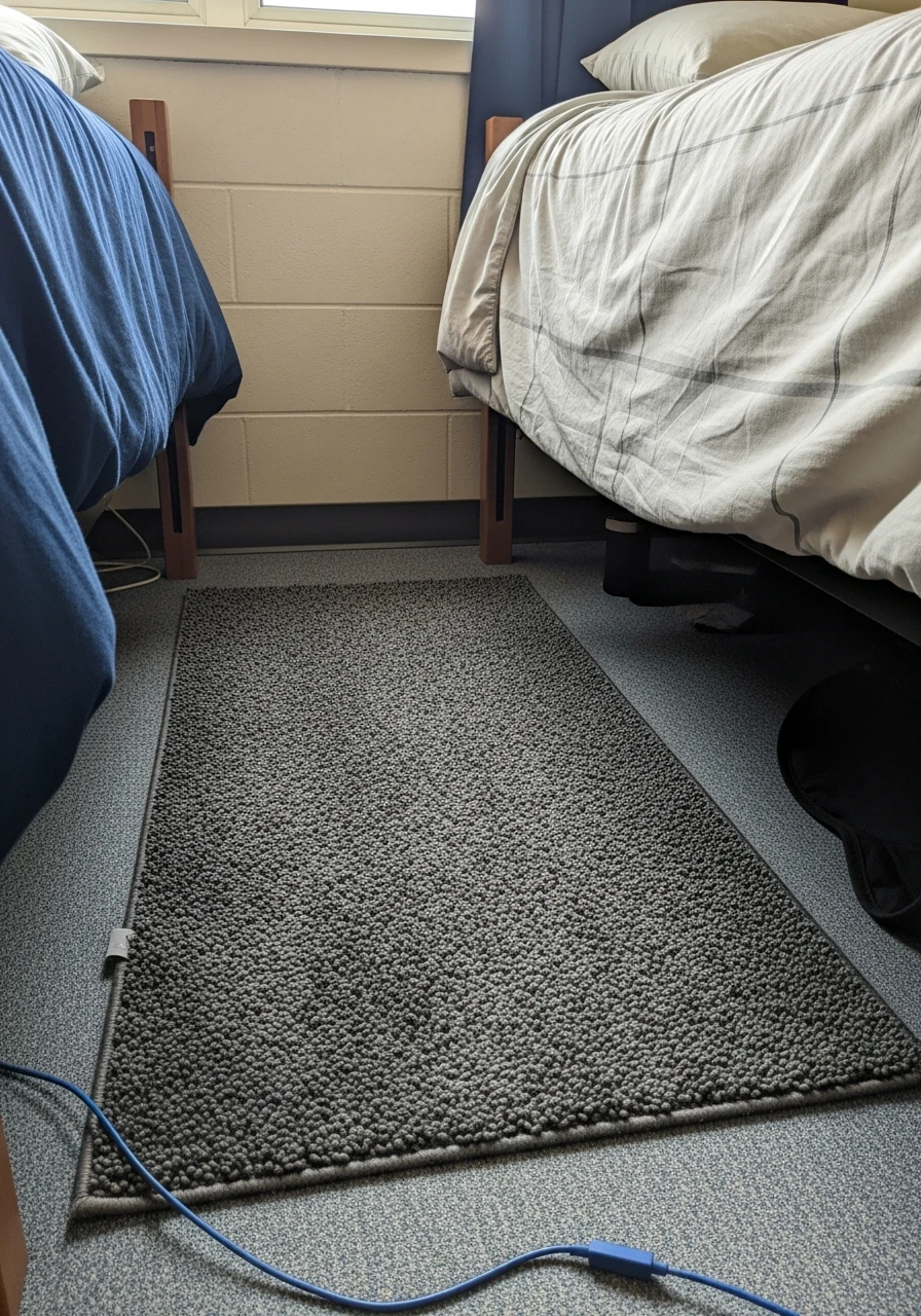 Small Bedside Rug - 50 Best College Dorm Room Ideas for Guys