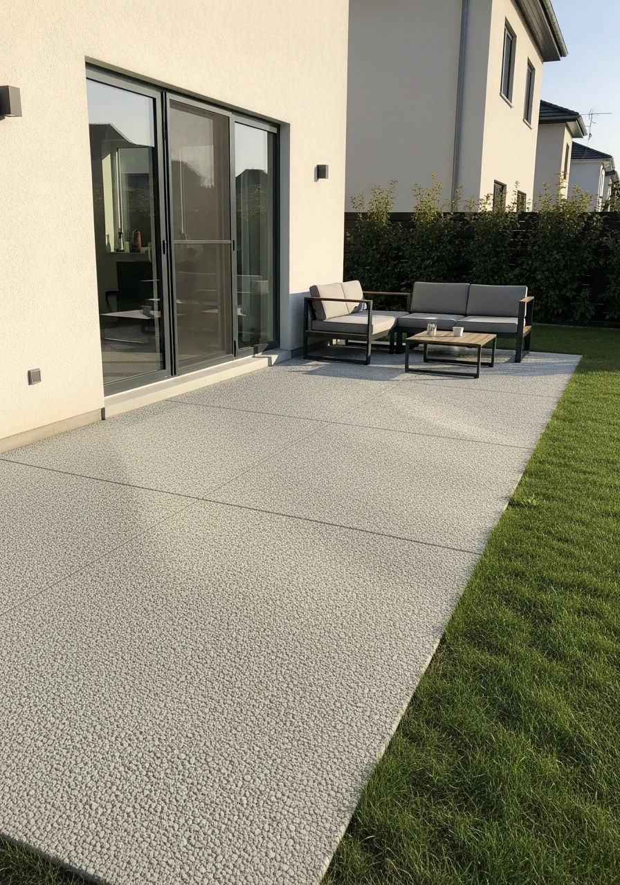 Permeable Concrete Surface - 50 Concrete Patio Ideas That Look Expensive (But Aren't)